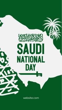 Saudi National Day Facebook Story