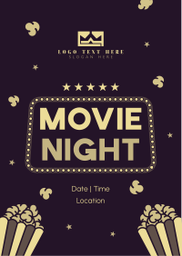 Movies and Popcorn Flyer