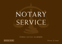 Legal Notary Postcard
