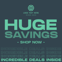 Repetitive Discount Deals Instagram Post