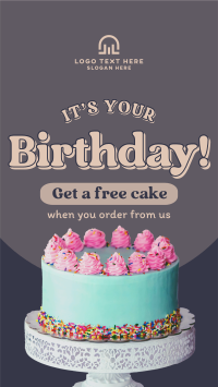 Birthday Cake Promo Facebook Story