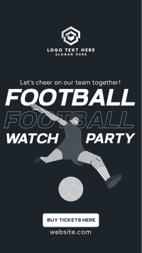 Football Watch Party Facebook Story Design