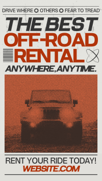 Brutalist Off-Road Rental Instagram Reel Design