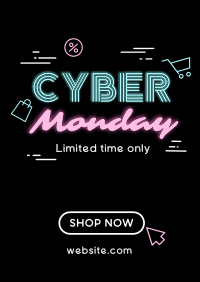 Dazzling Cyber Sale Poster