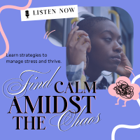 Find Calm Podcast Linkedin Post