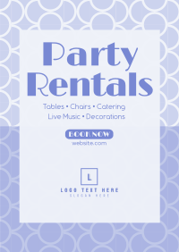 Party Tiles Abstract Poster Design