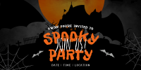 Haunted House Party Twitter Post