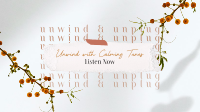 Unwind Unplug Music YouTube Banner Design