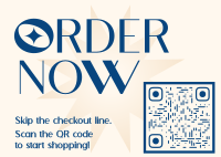 QR Scan Order Postcard Design