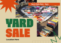 Garage Flash Sale Postcard