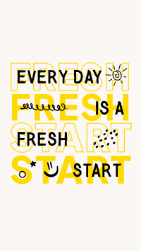 Fresh Start Quote Instagram Story