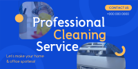 Spotless Cleaning Service Twitter Post Design