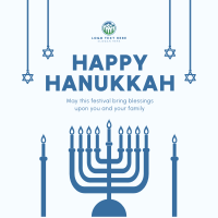 Hanukkah Festival  Linkedin Post Design