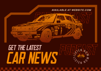 Car News Broadcast Postcard