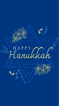 Hanukkah Star Greeting Facebook Story