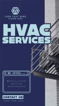 Y2K HVAC Service Instagram Reel Image Preview