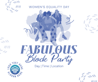 We Are Women Block Party Facebook Post