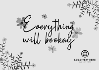 Everything will be okay Postcard