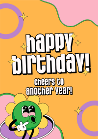 Happy Birthday Greeting Poster