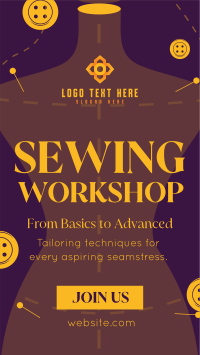 Sewing Workshop Instagram Reel Image Preview