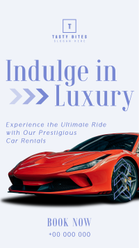 Luxurious Car Rental Service Instagram Story