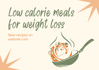 Healthy Diet Meals  Postcard