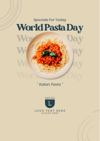 Pasta For Italy Poster Design