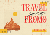 Tour Package Promo Postcard Design