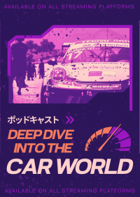 Car World Podcast Flyer