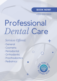 Professional Dental Care Services Poster