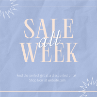 Minimalist Week Discounts Instagram Post