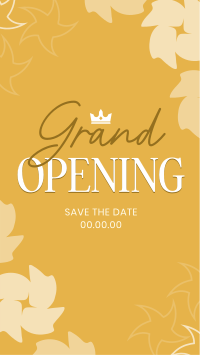 Crown Grand Opening Facebook Story