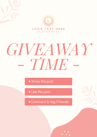 Organic Leaves Giveaway Mechanics Poster