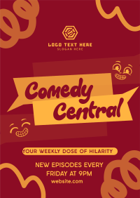 Comedy Central Podcast Flyer