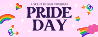 Pride Day Stickers Facebook Cover Design