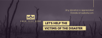 Disaster Victims Fundraising Facebook Cover Design