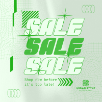 Wireframe Urban Sale Instagram Post Image Preview