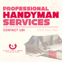 Modern Handyman Service Instagram Post