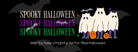 Cute Spooky Ghosts Facebook Cover Design