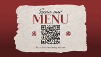 Restaurant Scan Menu Facebook Event Cover