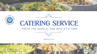 Sophisticated Catering Service Facebook Event Cover