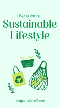 Sustainable Living Facebook Story