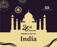 Taj Mahal Republic Day Of India  Facebook Post