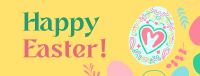 Eggs and Flowers Easter Greeting Facebook Cover