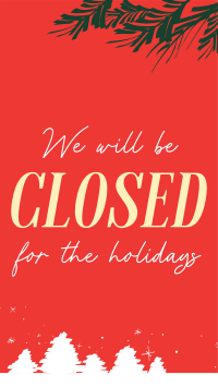 Closed for the Holidays Instagram Story