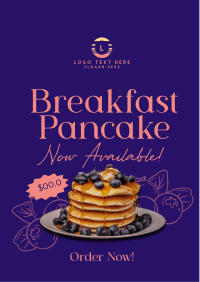 Breakfast Blueberry Pancake Flyer