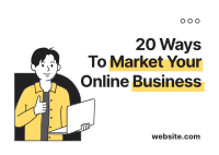 Ways to Market Online Business Postcard