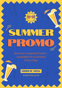 Cafe Summer Promo Poster Design