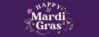 Mardi Gras Toast Facebook Cover Image Preview