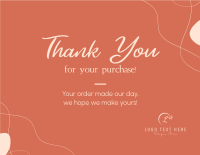 Luxurious Thank You Card example 2